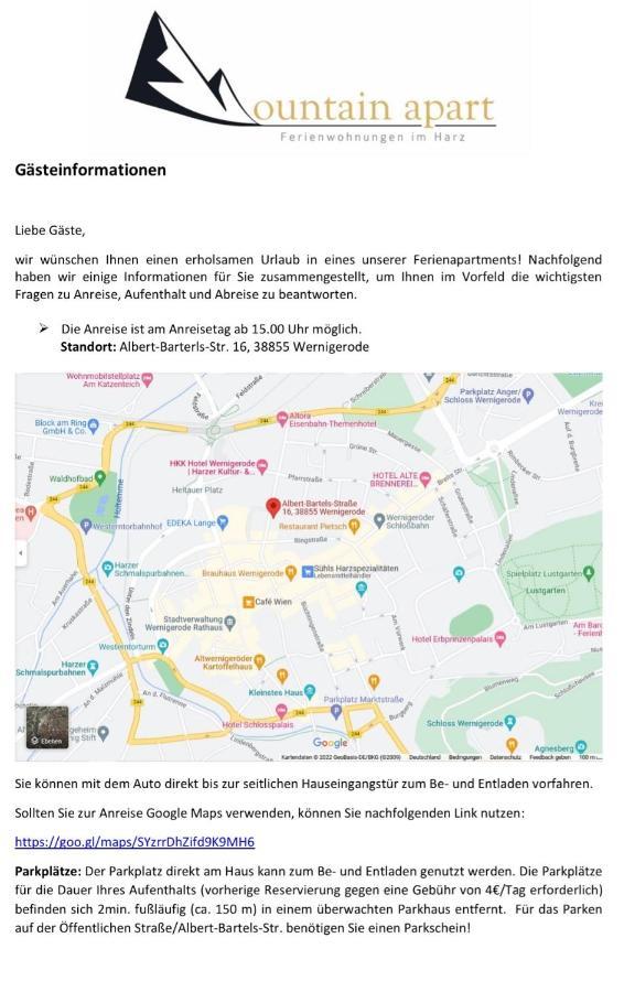 Ferienwohnungen Albarts By Mountain Apart 韦尼格罗德 外观 照片
